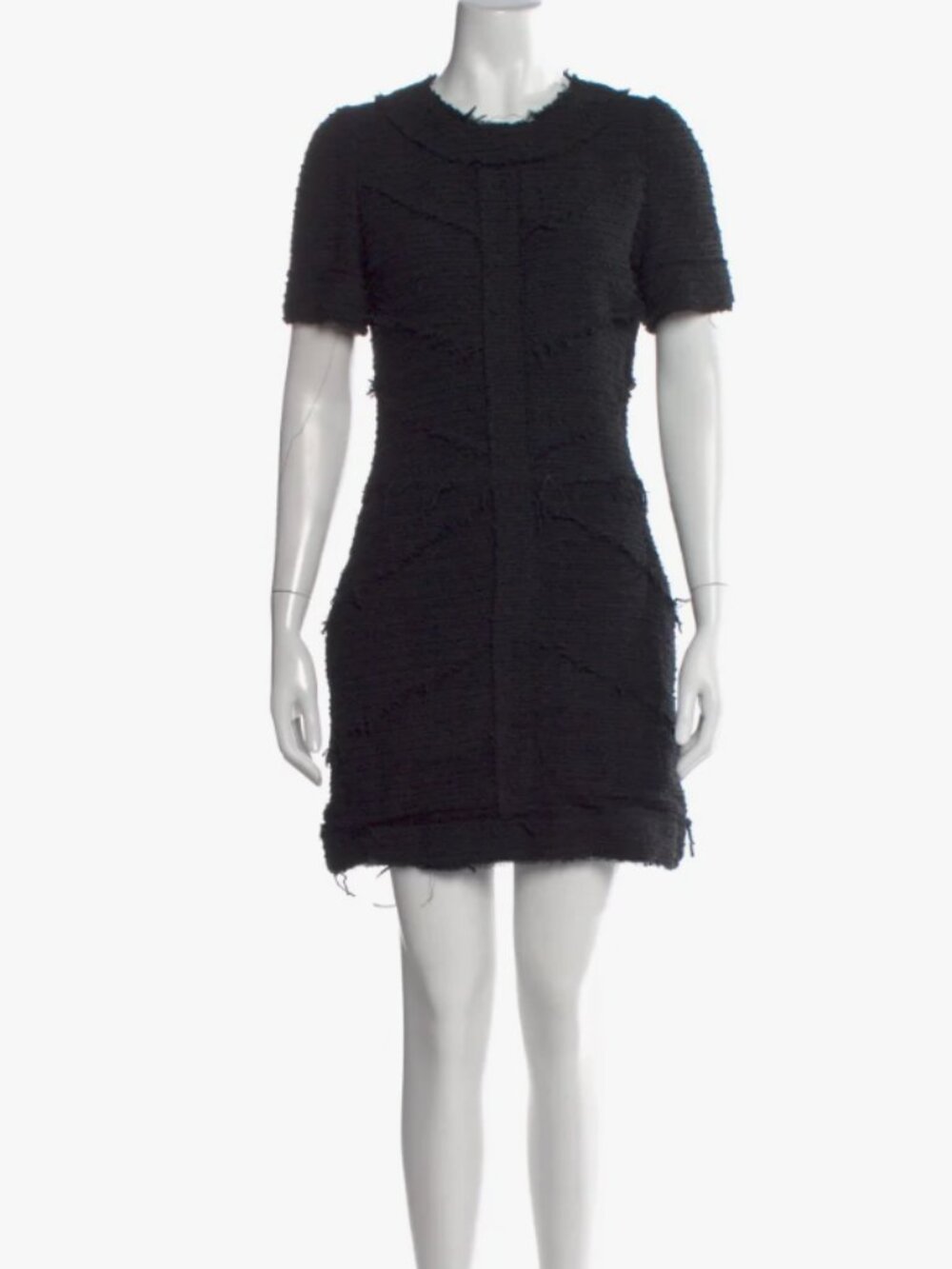 Goop G. Label Crew Neck Mini Dress  Black Size: 6